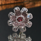 Floral Crimson Stone Finger Ring