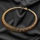 Heavy Coil-Style Adjustable Gold Contemporary Choker