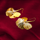 Pearl Cluster & Shell Charm Gold Dangle Earrings – Anti-Tarnish Fashion Jewelry