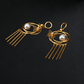 Pearl Hoop Butterfly Earrings – Statement Modern Design