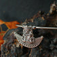 Oxidised German Silver Hansli Necklace with Goddess Motif Pendant
