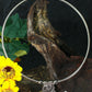Oxidised German Silver Hansli Necklace with Goddess Motif Pendant