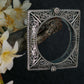 Oxidised Antique Design Brass Base Openable Square Frame With Filigree Kada Bracelet for Women