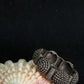 Oxidised Antique Design Brass Base Openable Temple-Style Beaded Domes Kada Bracelet for Women