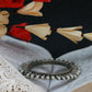 Oxidised Antique Design Brass Base Free Size Openable Beaded Pillar Edge Bangle for Women