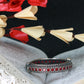 Oxidised Antique Design Brass Base Free Size Openable Ruby Stone Studded Bangle for Women