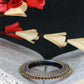 Oxidised Antique Design Brass Base Free Size Openable Dual Tone Sunray Kada Bracelet for Women