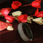 Oxidised Antique Design Brass Base Free Size Openable Chevron Edge Kada Bracelet for Women