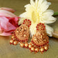 Antique Ganesha Temple Necklace with Ruby Kemp & Pearl Drops