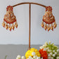 Antique Ganesha Temple Necklace with Ruby Kemp & Pearl Drops