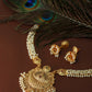 Grand Pearl Mala Lakshmi Temple Haar Necklace Set
