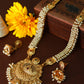 Grand Pearl Mala Lakshmi Temple Haar Necklace Set