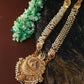 Grand Pearl Mala Lakshmi Temple Haar Necklace Set