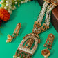 Multi-Strand Pearl Mala with Meenakari Balaji Temple Pendant