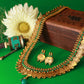 Antique Coin Haram Necklace with Green Accents