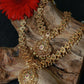 Antique Temple Bridal Combo—Choker & Long Haram with Lakshmi Motifs