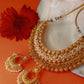 Antique Pearl Layered Temple Necklace