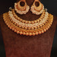 Antique Pearl Layered Temple Necklace