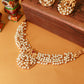 Elephant Motif Pearl Cluster Temple Necklace