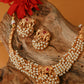 Elephant Motif Pearl Cluster Temple Necklace