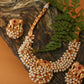 Elephant Motif Pearl Cluster Temple Necklace