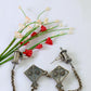 Oxidised German Silver Chain Hanging Earrings