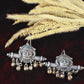 Oxidised German Silver Tribal Face Earrings