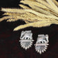 Oxidised German Silver Elephant Statement Stud Earrings