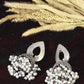 Oxidised German Silver Jhumka Earrings with Pearl Drops