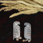 Oxidised Parrot Design German Silver Drop Earrings
