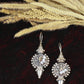 Oxidised Conical Beaded German Silver Drop Earrings
