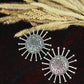 Oxidised Vintage Coin German Silver Earrings