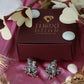 Oxidised German Silver Radha Krishna Stud Earrings