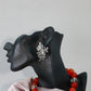 Oxidised German Silver Radha Krishna Stud Earrings