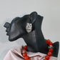 Oxidised German Silver Elephant Statement Stud Earrings