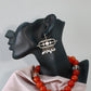 Oxidised Rectangular Pearl Drop German Silver Earrings