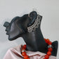 Oxidised German Silver Leaf Plume Ear Cuff