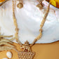 Antique Elephant Motif Temple Necklace
