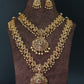 Antique Temple Bridal Combo—Choker & Long Haram with Lakshmi Motifs