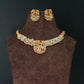 Elephant Motif Pearl Cluster Temple Necklace