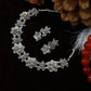 Floral Diamond Finish AD Necklace