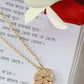 Magnetic Clover Heart Pendant Necklace – 4-in-1 Convertible CZ Necklace, Anti-Tarnish Gold