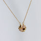 Magnetic Clover Heart Necklace – 4-in-1 CZ Pendant, Anti-Tarnish Gold