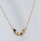 Magnetic Clover Heart Necklace – 4-in-1 CZ Pendant, Anti-Tarnish Gold