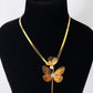 Butterfly Pendant Necklace – Gold Plated with CZ Stone, Anti-Tarnish