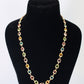 Multi-Color Square Stone Necklace – Gold Plated Statement Jewelry