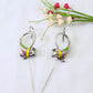 Parrot Design Oxidised Bugadi Earrings with Enamel – German Silver
