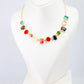 Multicolor Stone Choker Necklace | Natural Stones, Gold-Plated Brass, Anti-Tarnish
