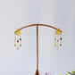 Natural Stone Multicolor Chandelier Earrings in Gold‑Plated Brass | Anti‑Tarnish, Lightweight