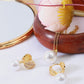 Single Pearl Drop Pendant Set - Minimalist Gold Plated Necklace & Earrings | Anti Tarnish